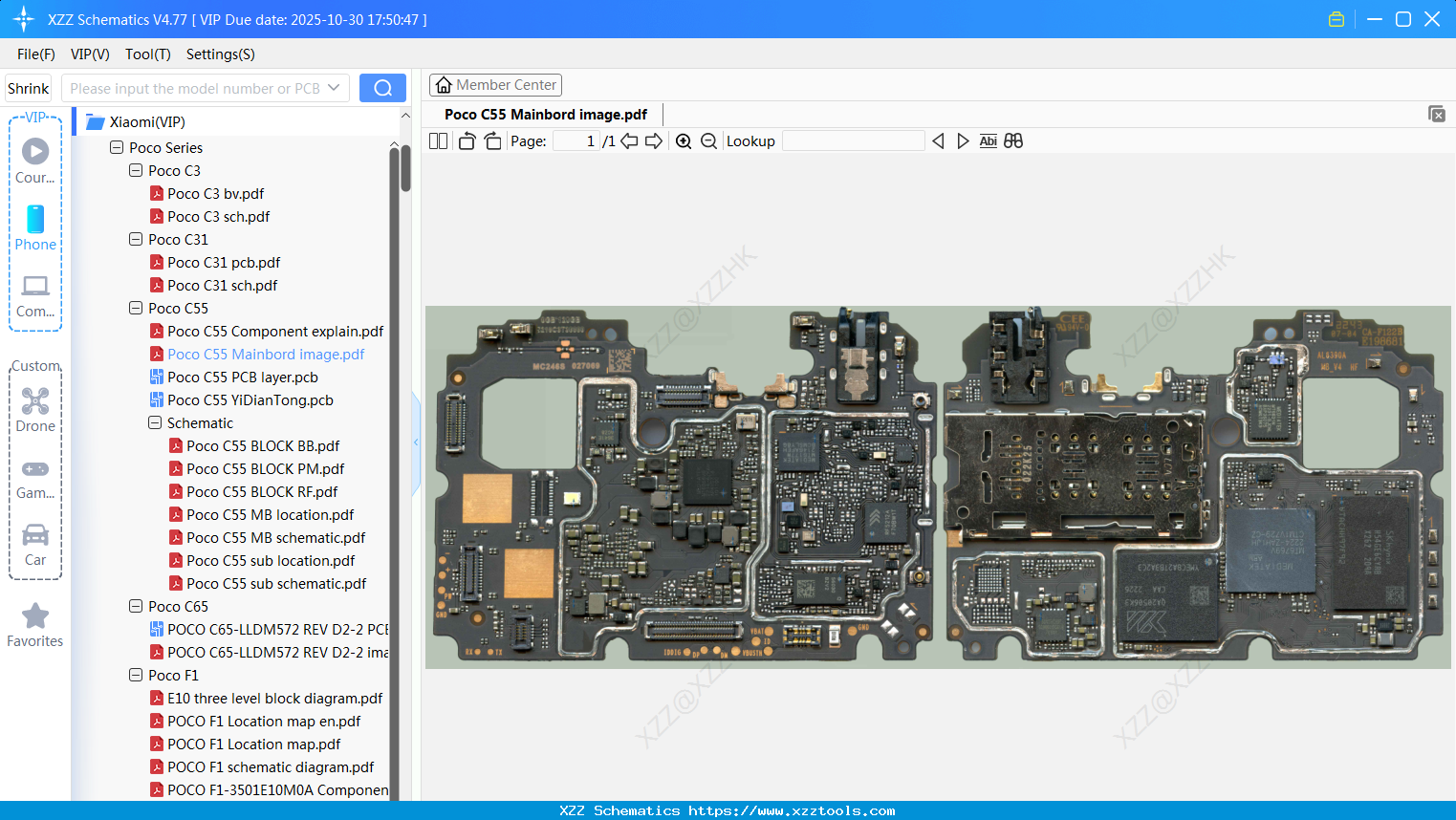 Xiaomi Poco C55 Mainbord Image